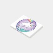Rainbow Narwalale Post-it® Notes (Schuin)