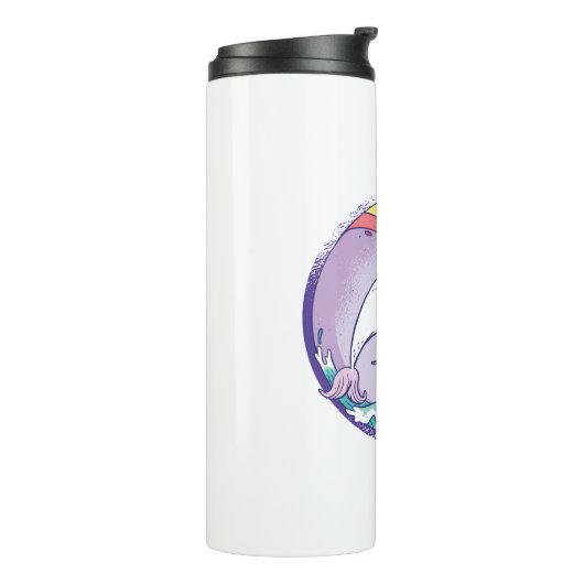 Rainbow Narwalale Thermosbeker (Gedraaid links)