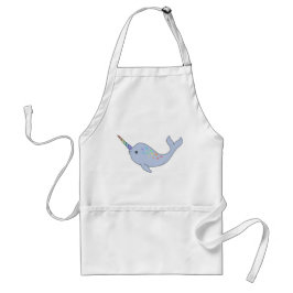 Rainbow Narwhal Apron Standaard Schort