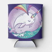 Rainbow Narwhal Blikjeskoeler (Voorkant)