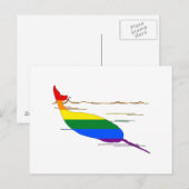 Rainbow Narwhal Briefkaart (Voorkant / Achterkant)
