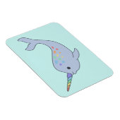 Rainbow Narwhal Magnet Magneet (Rechterzijde)