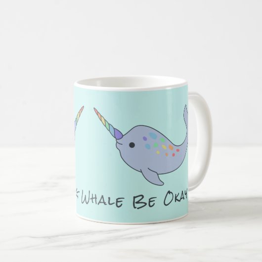 Rainbow Narwhal-Mok Koffiemok (Voorkant rechts)