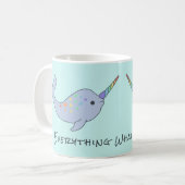 Rainbow Narwhal-Mok Koffiemok (Voorkant links)