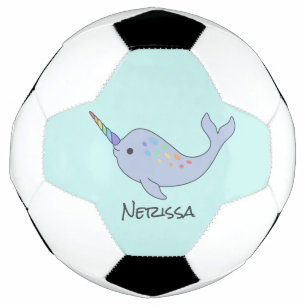 Rainbow Narwhal Name Voetbal