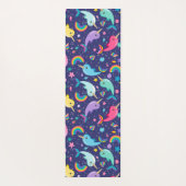 Rainbow Narwhal onder het Zee Meisjes gepersonalis Yogamat (Achterkant)