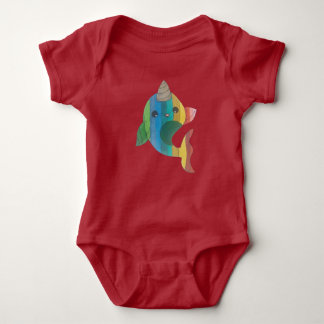Rainbow Narwhal Romper