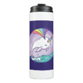 Rainbow Narwhal Thermosbeker (Voorkant)