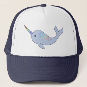 Rainbow Narwhal Trucker Hat Pet