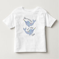 Rainbow Narwhal Zee Unicorn Toddler T-Shirt