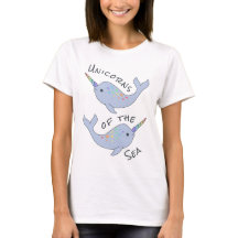 Rainbow Narwhal Zee Unicorns T-Shirt