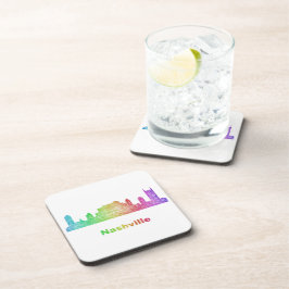 Rainbow Nashville skyline Drankjes Onderzetter