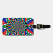 Rainbow Nation: Levendige Zuid-Afrikaanse kunstpri Bagagelabel (Voorkant horizontaal)