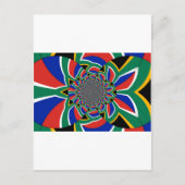 Rainbow Nation: Levendige Zuid-Afrikaanse kunstpri Briefkaart (Voorkant)