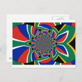 Rainbow Nation: Levendige Zuid-Afrikaanse kunstpri Briefkaart (Voorkant / Achterkant)