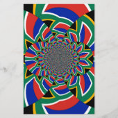 Rainbow Nation: Levendige Zuid-Afrikaanse kunstpri Briefpapier (Voorkant)