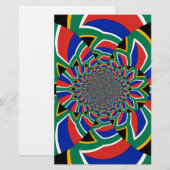 Rainbow Nation: Levendige Zuid-Afrikaanse kunstpri Briefpapier (Voorkant / Achterkant)