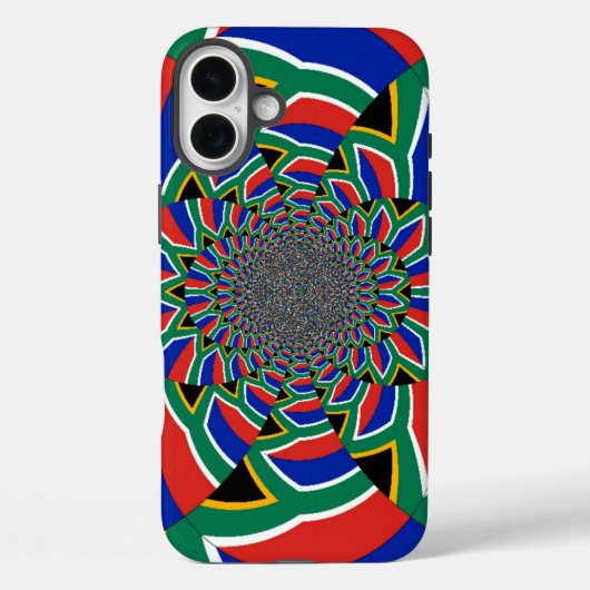 Rainbow Nation: Levendige Zuid-Afrikaanse kunstpri Case-Mate iPhone Case (Achterkant)