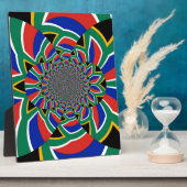 Rainbow Nation: Levendige Zuid-Afrikaanse kunstpri Fotoplaat (Zijkant)