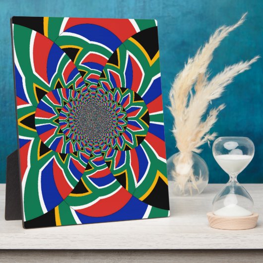 Rainbow Nation: Levendige Zuid-Afrikaanse kunstpri Fotoplaat (Zijkant)