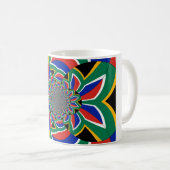 Rainbow Nation: Levendige Zuid-Afrikaanse kunstpri Koffiemok (Voorkant rechts)