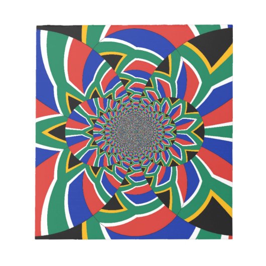 Rainbow Nation: Levendige Zuid-Afrikaanse kunstpri Notitieblok (Voorkant)