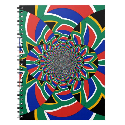 Rainbow Nation: Levendige Zuid-Afrikaanse kunstpri Notitieboek (Voorkant)