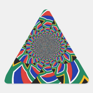 Rainbow Nation: Levendige Zuid-Afrikaanse kunstpri Sticker