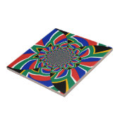 Rainbow Nation: Levendige Zuid-Afrikaanse kunstpri Tegeltje (Zijkant)