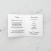 Rainbow Natuur Butterflies begrafenisprogramma | F Kaart (Binnen)