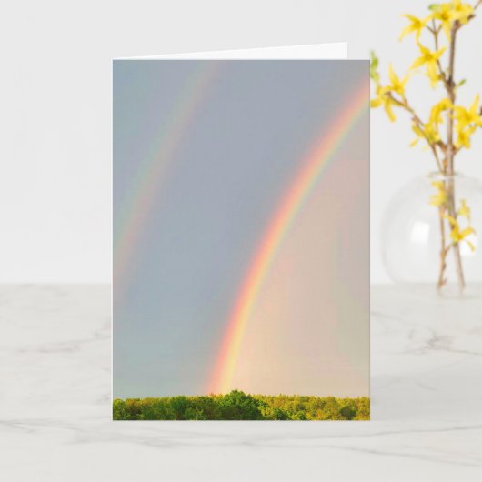 Rainbow Natuur Cancer Support Kaart (Gele Bloem)