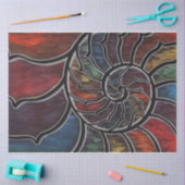 Rainbow Nautilus Silver Tissuepapier (Craft)