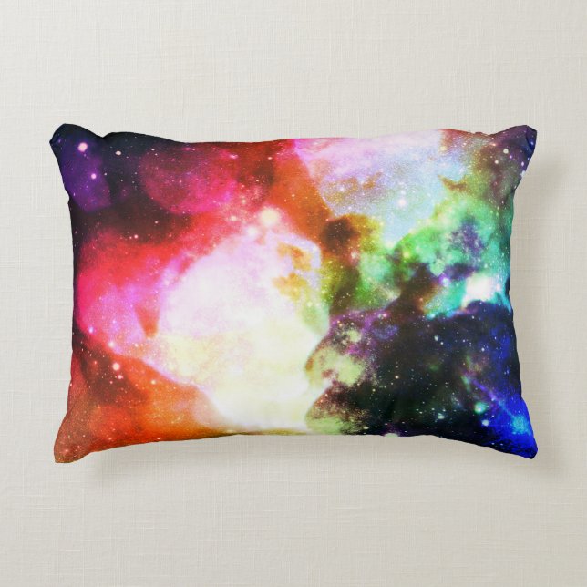 Rainbow Nebula Galaxy Pillow Decoratief Kussen (Voorkant)
