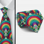 Rainbow Necktie | Colorful Statement Tie Stropdas<br><div class="desc">Add a burst of color and personality to your wardrobe with this vibrant rainbow neck tie. Featuring a bold spectrum of colors arranged in a striking pattern, this eye-catching tie brings energy, creativity, and modern style to any outfit. The bright rainbow palette makes it perfect for standing out at formal...</div>