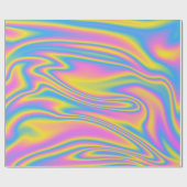 Rainbow Neon Gift Wrapping Paper Cadeaupapier (Vlak)