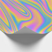 Rainbow Neon Gift Wrapping Paper Cadeaupapier (Hoek)