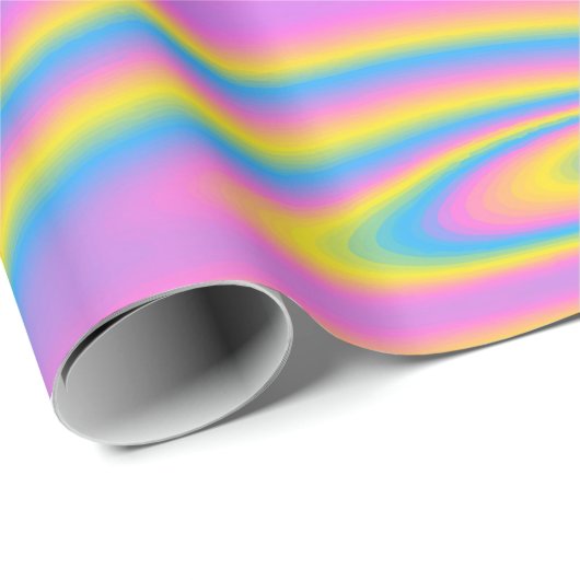Rainbow Neon Gift Wrapping Paper Cadeaupapier (Rol Hoek)
