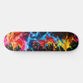 Rainbow Neon Paint Splash Skateboard Design (Horizontaal)