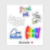 Rainbow Neurodiversity Sticker (Vel)