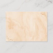 Rainbow Neutral Gold Baby shower Diaper Raffle Informatiekaartje (Achterkant)