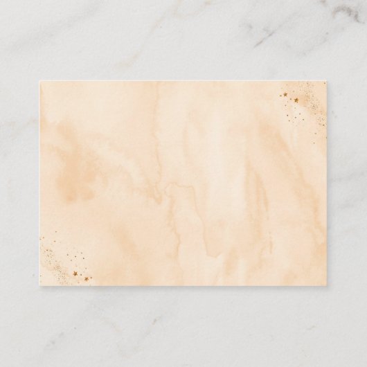 Rainbow Neutral Gold Pastel Baby Book Request Informatiekaartje (Achterkant)