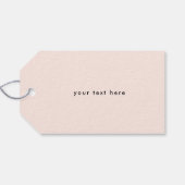 Rainbow Neutrale Business Logo Handmade Custom Cadeaulabel (Achterkant Horizontaal)