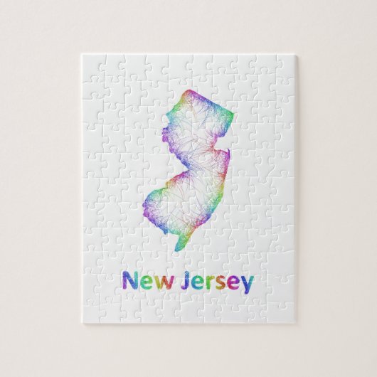 Rainbow New Jersey Legpuzzel (Verticaal)