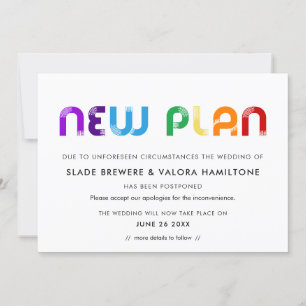 Rainbow New plan uitstel huwelijkskaart Kaart