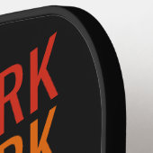 Rainbow NEW YORK aangepast monogram Pickleball Paddle (Links Detail)