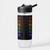Rainbow NEW YORK aangepast monogram Waterfles (Links)