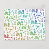 Rainbow New Zealand Pattern Briefkaart (Voorkant)