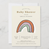 Rainbow Newborn Illustration Baby shower Kaart (Voorkant)