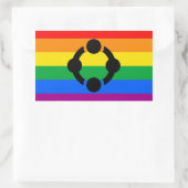 Rainbow Niche Pride Flag Rechthoekige Sticker (Tas)