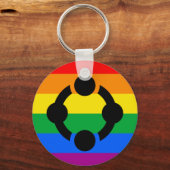 Rainbow Niche Pride Flag Sleutelhanger (Voorkant)